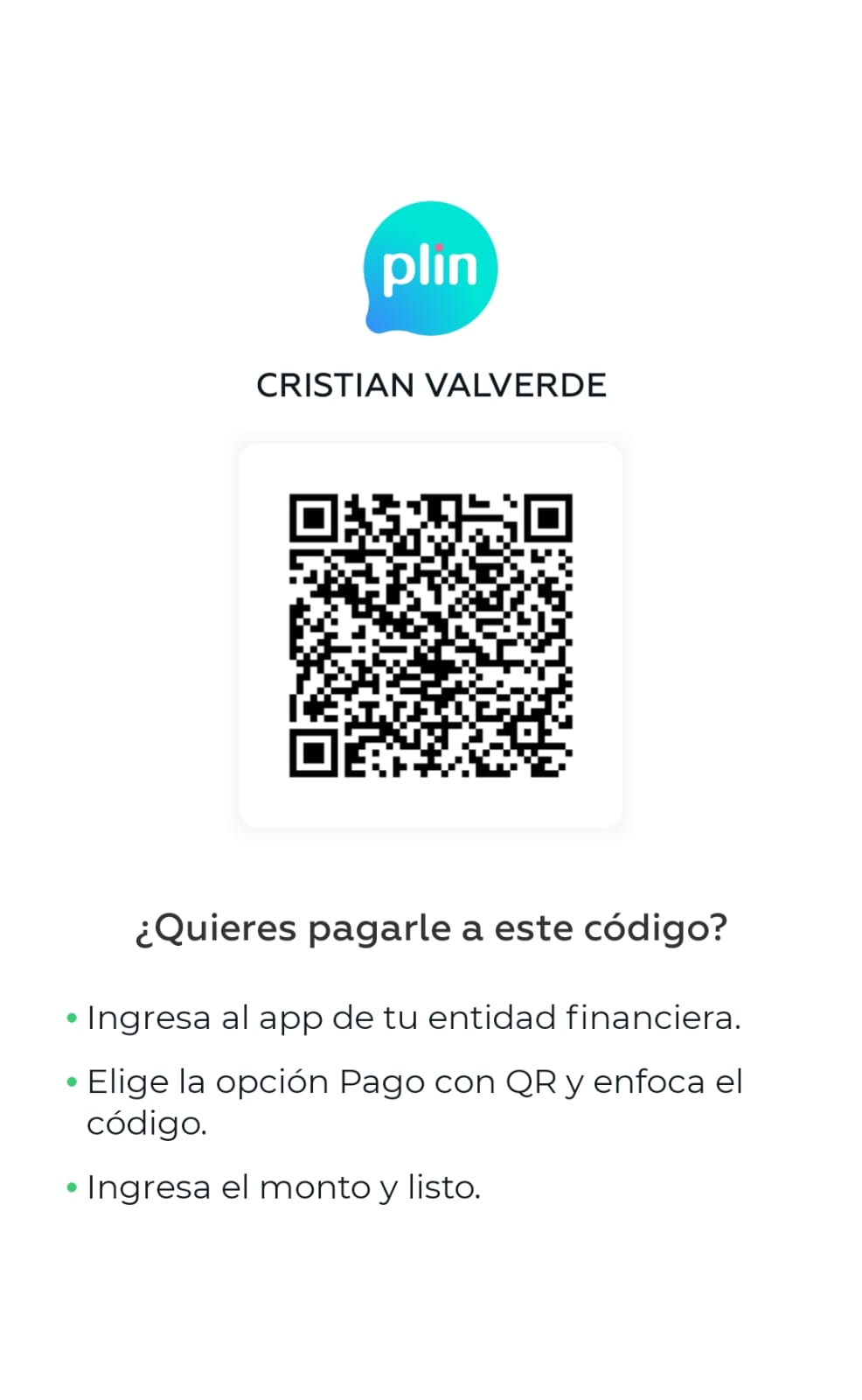 Código QR PLIN