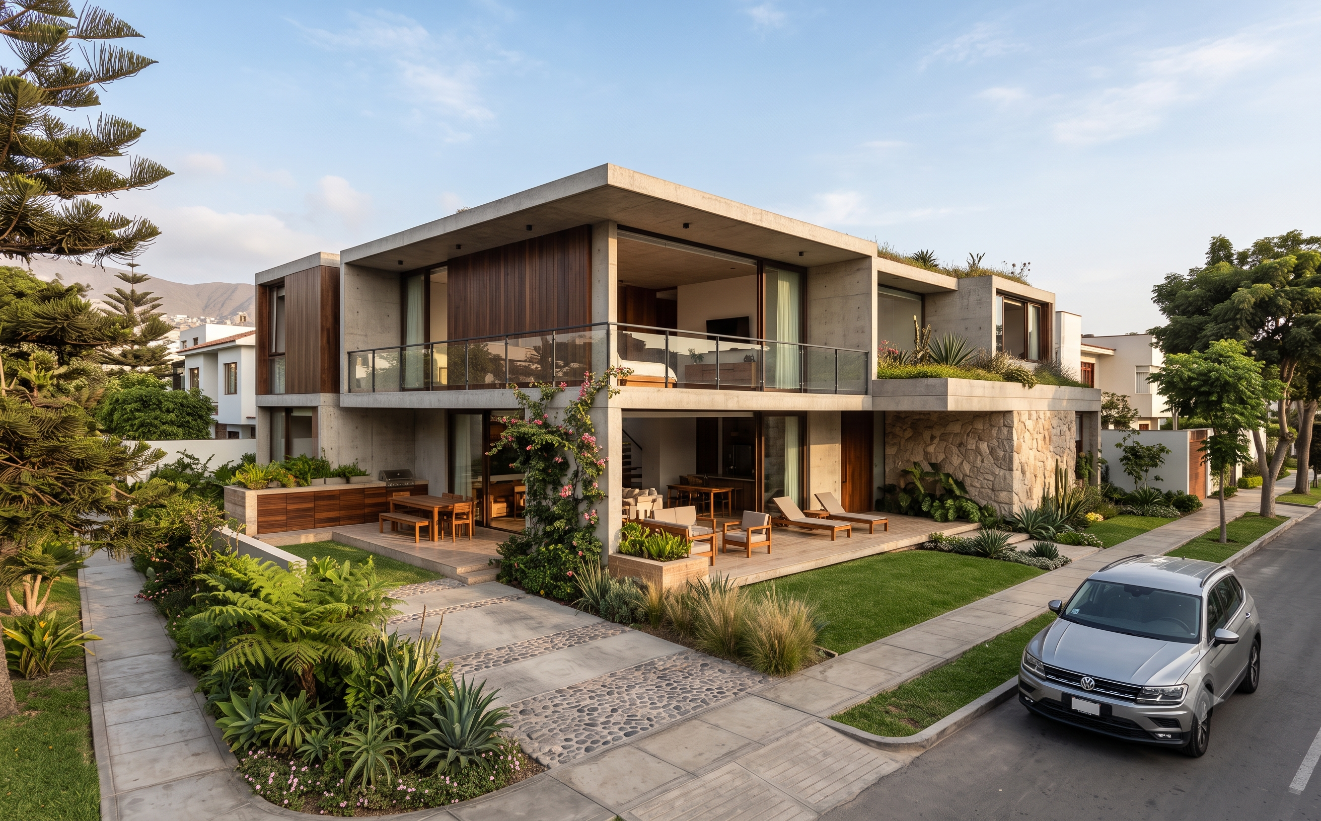 Propuesta conceptual de arquitectura residencial contemporánea